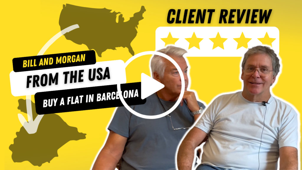 Screenshot of a video about a client review from Americans in Spain